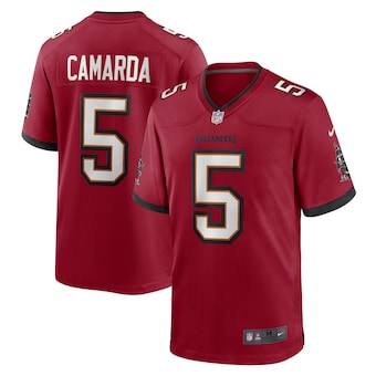 mens nike jake camarda red tampa bay buccaneers game player 